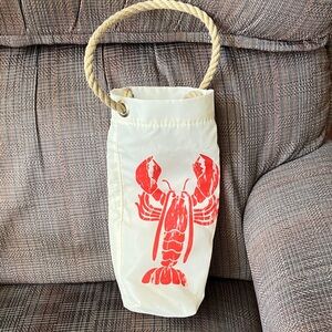 Sea Bags Maine lobster wine tote bag
